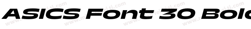 ASICS Font 30 Bold字体转换